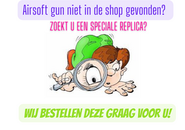 Hoe kan ik een airsoft replica bestellen in een winkel in Nederland