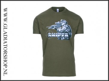 Black Ops Sniper T-shirt kleur groen