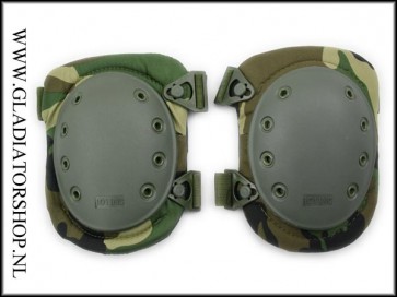 101-INC Tactical knie bescherming woodland camo knee pad