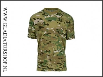 101inc Tactical T-Shirt Recon korte mouw DTC multi