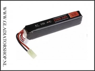 GFC LiPo Airsoft 11.1v 2000mAh 20/40C batterij 