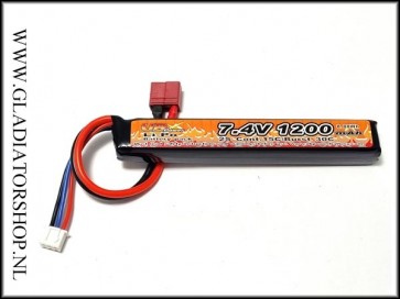 VB Power LiPo Batterij 7.4V 1200mah 20C/40C | Deans