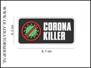 PVC Velcro Patch: Corona Killer