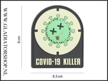PVC Velcro Patch: COVID-19 Killer