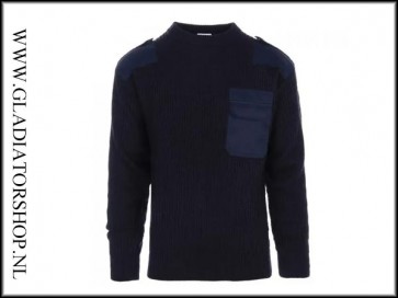 BDU pullover trui navy blue