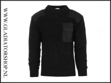 BDU pullover trui zwart