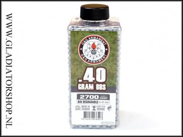 G&G Airsoft Bio 6mm BB's 0.40gr 2700 stuks grijs