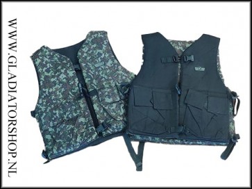 (O) Gen-X Vietnam tactical vest digi camo & zwart