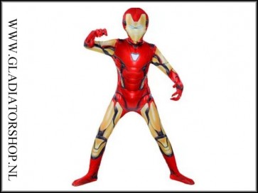 Super hero Marvel Ironman kids suit met vast masker
