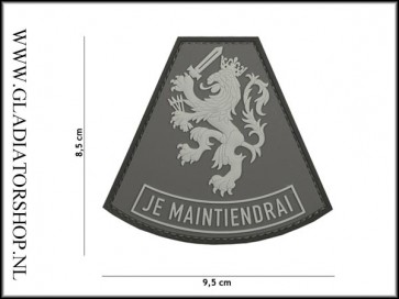 PVC Velcro Patch: Je Maintiendrai Grijs