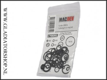 Macdev Oring kit zwart MacDev Clone 5