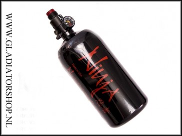 Ninja 0,8L 200 bar perslucht fles inclusief afstelbare regulator