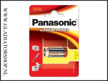 Panasonic 3 volt CR123A batterij