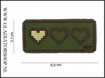 PVC Velcro Patch: Last Life Groen