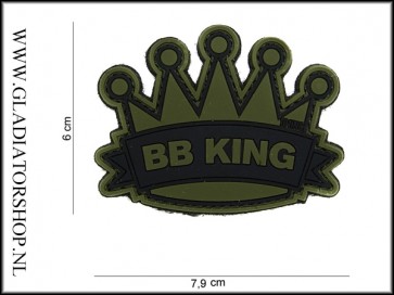 PVC Velcro Patch: BB King Groen