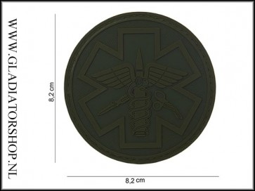 PVC Velcro Patch: Paramedic Groen