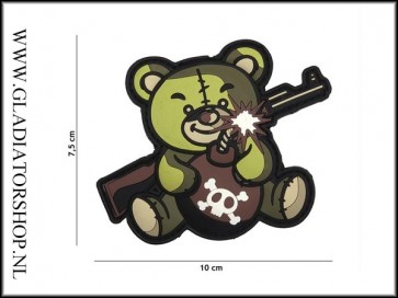 PVC Velcro Patch: Terreur Teddy Groen