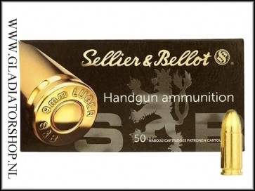 S&B 9x19mm Luger 115 grain FMJ 50st