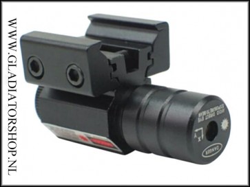 Warrior compact formaat red dot laser voor picatinny en dovetail rail