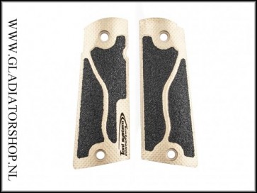 Toni System 3D Grips voor 1911 Brass / Zwart