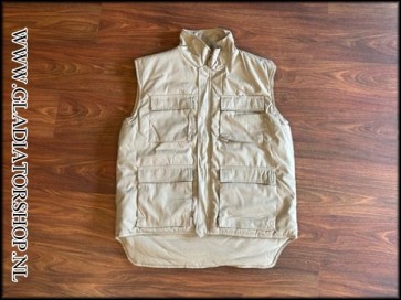 U.S.M.C. survival vest bodywarmer khaki maat XL (op=op)