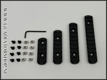 Warrior M-Lok Picatinny Rail Set 4-pack
