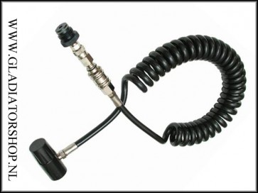 DYE LT remote coiled hose met slide check