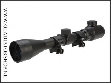 Warrior tactical 3-9x40EG scope met electrische rood/groen verlichting