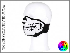 101INC Neopreen Gezichtsmasker Skull 3D