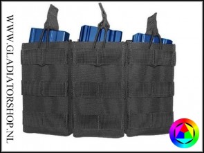 101inc Triple open top M4 / M16 airsoft magazine pouch 