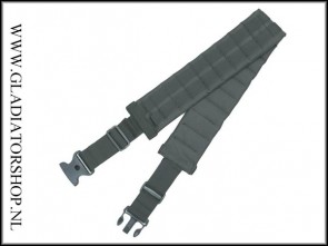 101INC Koppel Riem met Molle Systeem Grijs