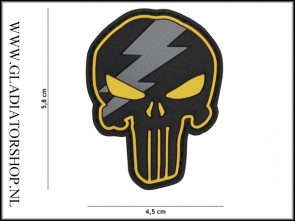 PVC Velcro Patch: Punisher Thunder