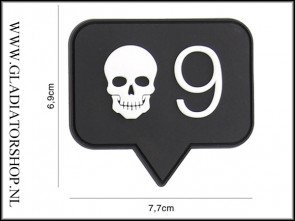 PVC Velcro Patch: Skull 9