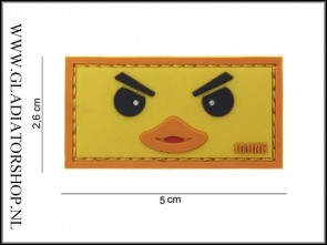 PVC Velcro Patch: Duckface Geel