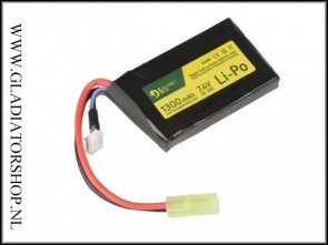 Electro River LiPo Airsoft 7,4v 1300mAh 20/40C batterij 