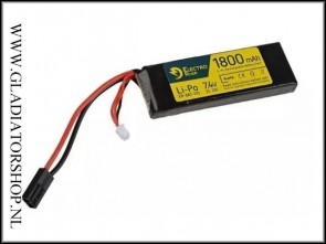 Electro River LiPo Airsoft 7,4v 1800mAh 20/40C batterij 