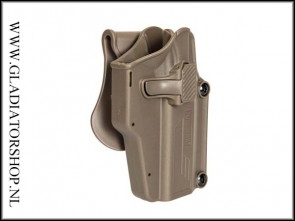 Amomax Universal 'Per-Fit' Paddle Holster FDE
