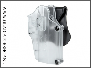 Amomax Universal 'Per-Fit' Paddle Holster Clear