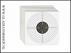 ASG shooting Target Practice kaarten 14x14cm - 100 stuks