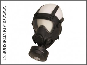 Authentiek militair rubber gasmasker