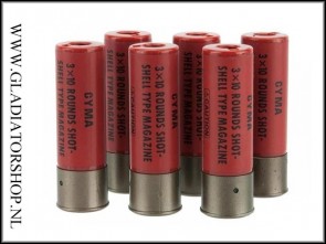 CYMA M870 Shotgun Shells 6-Pack Rood