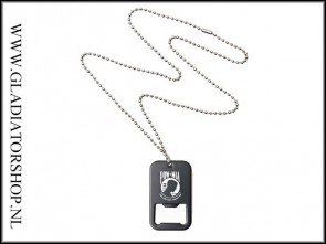 Dog Tag Flesopener Pow Mia