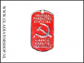 Dog Tag Soviet Rood