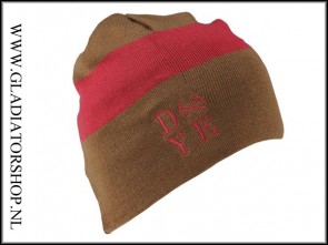 Dye Beanie 3AM bruin rood