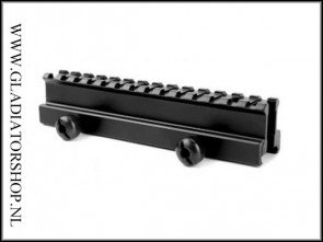 Warrior weaver riser mount rail extra hoog (14 slots)