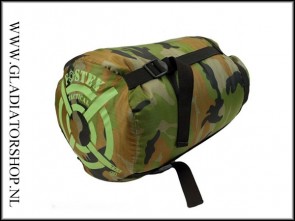 Fostex tactical  sleepingbag/slaapzak woodland camo