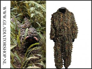 Ghillie suit 3D kleuren blad patroon motief