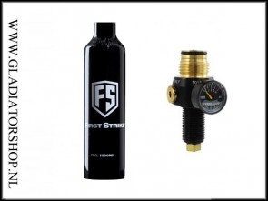 (Gereviseerd) First Strike / PepperBall 0,2L 200 bar fles inclusief FS Hero regulator