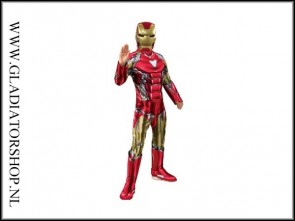 Super hero Marvel Ironman kids suit met los masker