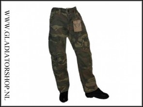 Patton/Kosumo vintage cargo broek woodland camo (was €19,95)